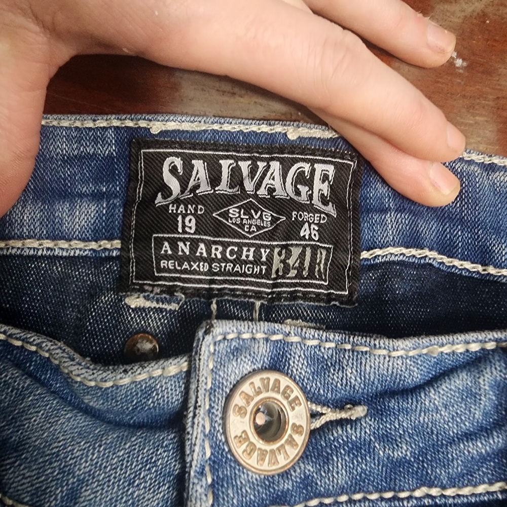 Salvage Anarchy Relaxed Straight Jeans